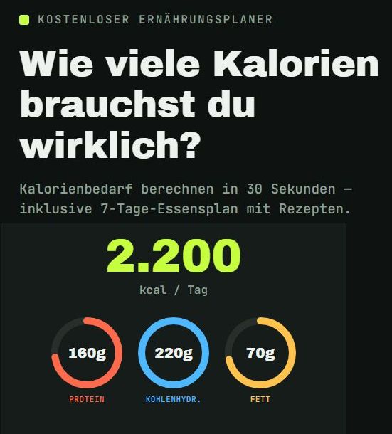 Mehr über den Artikel erfahren Kalorienbedarf berechnen: Wie viel brauchst du wirklich?