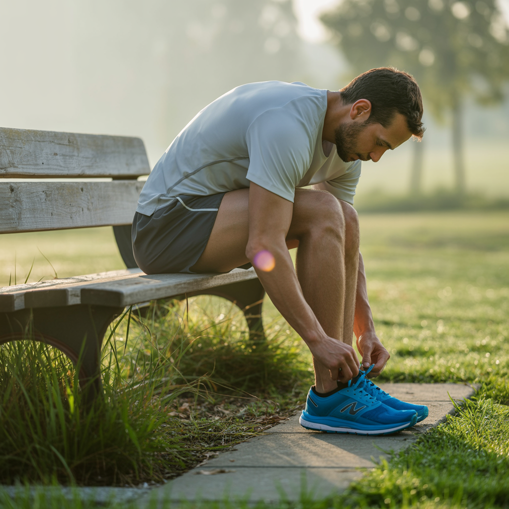 Einsteigerin auf dem SUP und Jogger beim Start – sanfter Weg zurück in den Sport.“